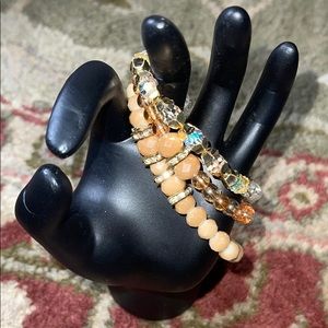 Amore glass bead stack